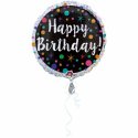 Balon "Happy Birthday" na urodziny - 45 cm