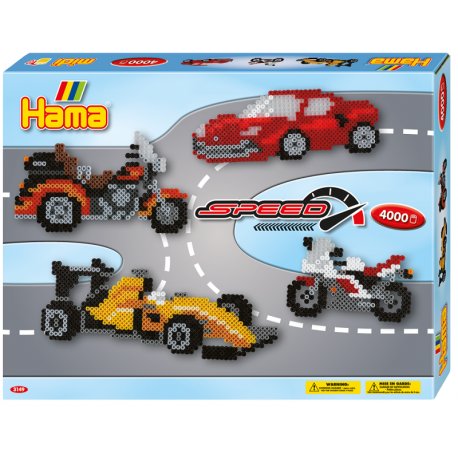 Hama 3149 - Pojazdy wyścigowe - koraliki midi