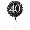 Balon Foliowy na 40 Urodziny - Okrągły Holograficzny 45 cm