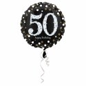 Balon Foliowy na 50 Urodziny - Okrągły Holograficzny 45 cm