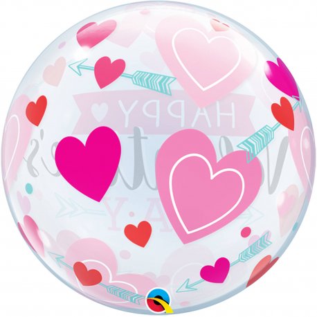 Balon Kula - Happy Valentine's Day - 56 cm