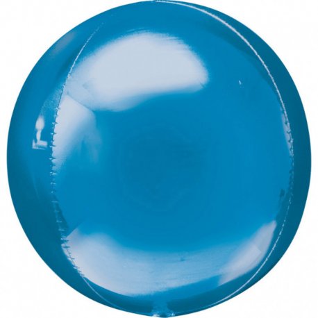 Balon dekoracyjny Orbz (Kula) - Niebieski