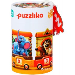 Duże puzzle Pociąg - nauka liczenia do 10