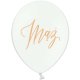Balon weselny biały z napisem Mąż
