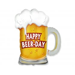 Balon foliowy Kufel Piwa - Happy Beer-Day - 61 cm