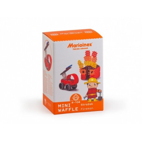 Klocki Mini Wafle - Strażak - Marioinex