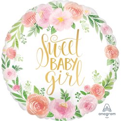 Balon na Narodziny Dziewczynki - Sweet Baby Girl 45 cm