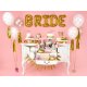 Balon Bride to be - Crystal Clear - Różowy napis - 30 cm