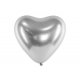 Srebrny balon kształcie serca, Balon Glossy