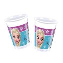 Kubeczki Urodzinowe Frozen - Kraina Lodu, 8 sztuk plastikowych kubków 200 ml