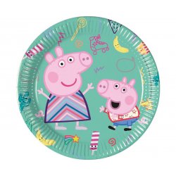 Talerzyki papierowe Świnka Peppa - Peppa Pig 8 szt, 20 cm