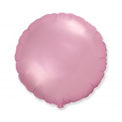 Balon foliowy okrągły 18" jasnoróżowy 