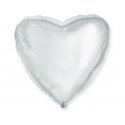 Balon foliowy Srebrne Serce 18" (45 cm)