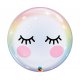 Balon Bubbles - Rzęsy - Przeźroczysty - 56 cm