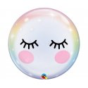 Balon Bubbles - Rzęsy - Przeźroczysty - 56 cm