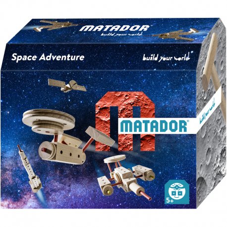 Matador Space 5+ - Statek kosmiczny z drewnianych klocków