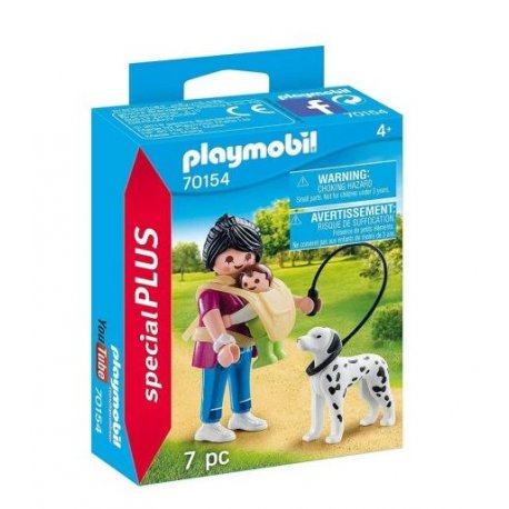 Playmobil 70154 - Mama z dzieckiem i psem, Super Plus