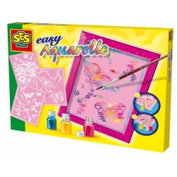 Akwarela - Motyle, ptak i kwiaty - SES Creative