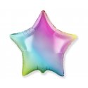 Balon foliowy - gradient pastelowy - gwiazdka 18' (45 cm)