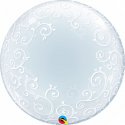 Balon Dekoracyjny Deco Bubble - Fantazyjny - transparentny 61 cm