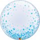 Deco Bubble Blue Confetti Dots Qualatex - 61 cm