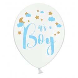 Balony 30 cm, It's a Boy, Pastel Pure White