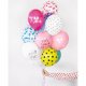 Balon lateksowy 30 cm - Kropki pastel lemon