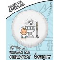 Balon na Chrzest Święty chłopca - foliowy - 45 cm