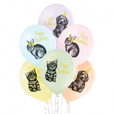 Balon Birthday Pets (Urodzinowe zwierzątka) - D11 Belbal
