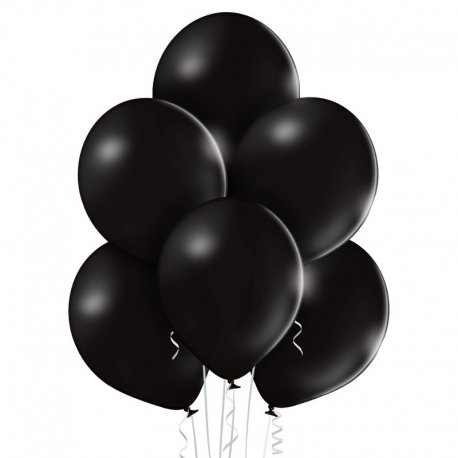 Balon lateksowy Pastel Black - 30 cm