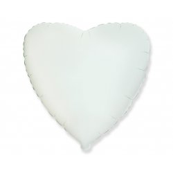 Balon białe serce 18" (45cm)