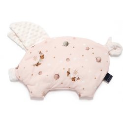 Poduszka Sleepy Pig, By Whatannawears - Fly me to the Moon Nude Pure, Ecru, La Millou