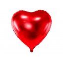 Balon foliowy Serce, 61 cm, czerwony