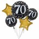 Bukiet balonów foliowych na 70 urodziny