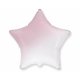 Balon foliowy gwiazda - biało-różowe ombre - 18' (45 cm)