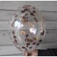 Balon z różowo-złotym confetti, 12 cali