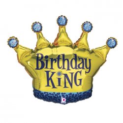 Balon Urodzinowy Korona (Birthday King) - 91 cm