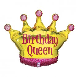 Balon Urodzinowy Korona (Birthday Queen) - 91 cm