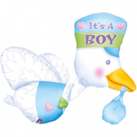 Balon foliowy BOCIAN - It's a boy - 81 cm