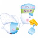 Balon foliowy BOCIAN - It's a boy - 81 cm