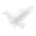 Balon foliowy biały gołąbek - 77 x 66 cm