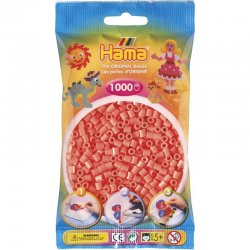 Hama 207-44, czerwony pastel, 1000 koralików midi