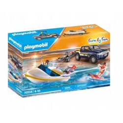 Playmobil 70534 - Pickup z łodzią motorową