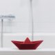 Czerwona łódeczka do kąpieli, piasku- Zsilt