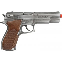 Gonher 45/1 GOLD - Metalowy pistolet na kapiszony - Policyjny