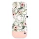 Stroller Pad Organic Jersey, Wild Blossom, Powder Pink