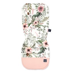 Stroller Pad Organic Jersey, Wild Blossom, Powder Pink