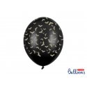 Balon Halloween - Złote nietoperze - balon lateksowy