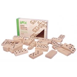Drewniane domino dla dzieci BRIK