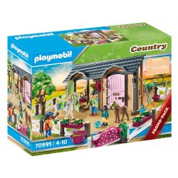 Playmobil 70995 - Nauka jazdy konnej z boksami dla koni